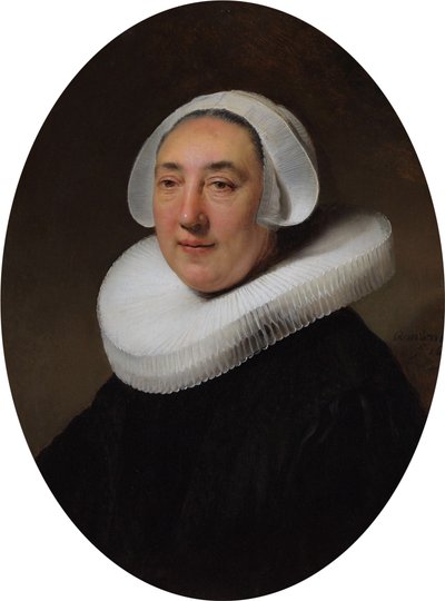 Retrato de Haesje Jacobsdr. van Cleyburg (....-1641) de Rembrandt van Rijn